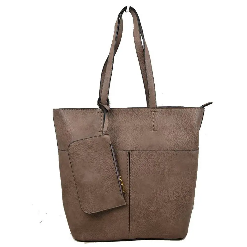 Vegan Leather Soft Tote Bag