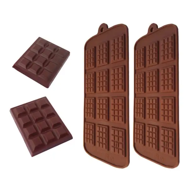 (Store Closing Sale) Chocolate Molds DIY Bakeware Cake Molds High Quality Square Eco-friendly Silicone Mold DIY 1PC Food Grade 12 Cavity Waffle Molds