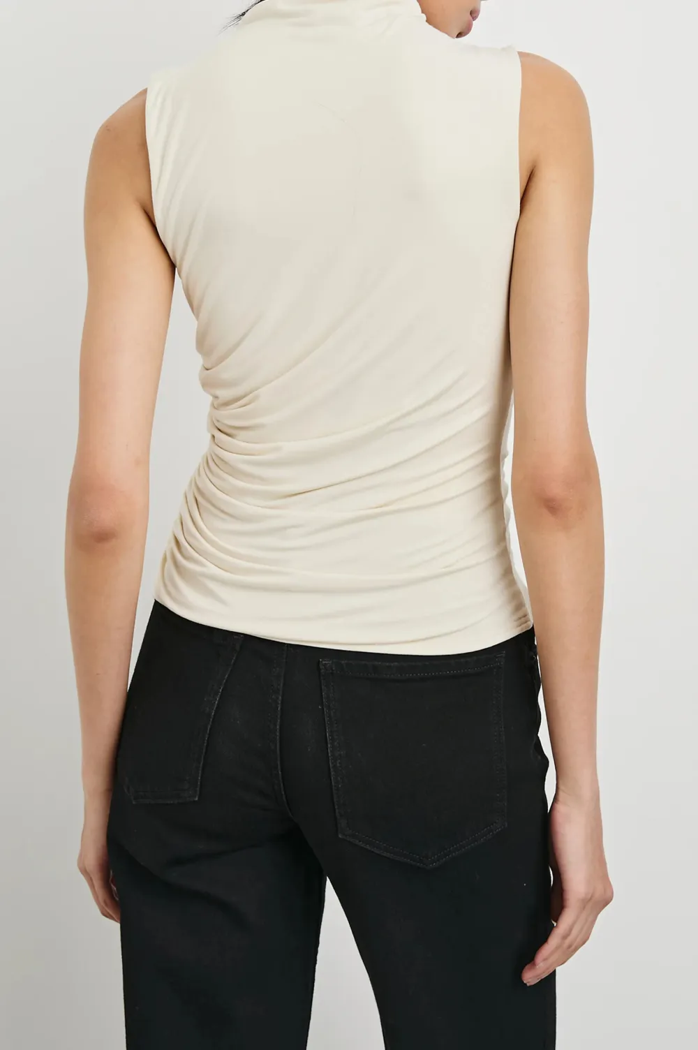 Ruffled Waist-Hugging Women's Blouse