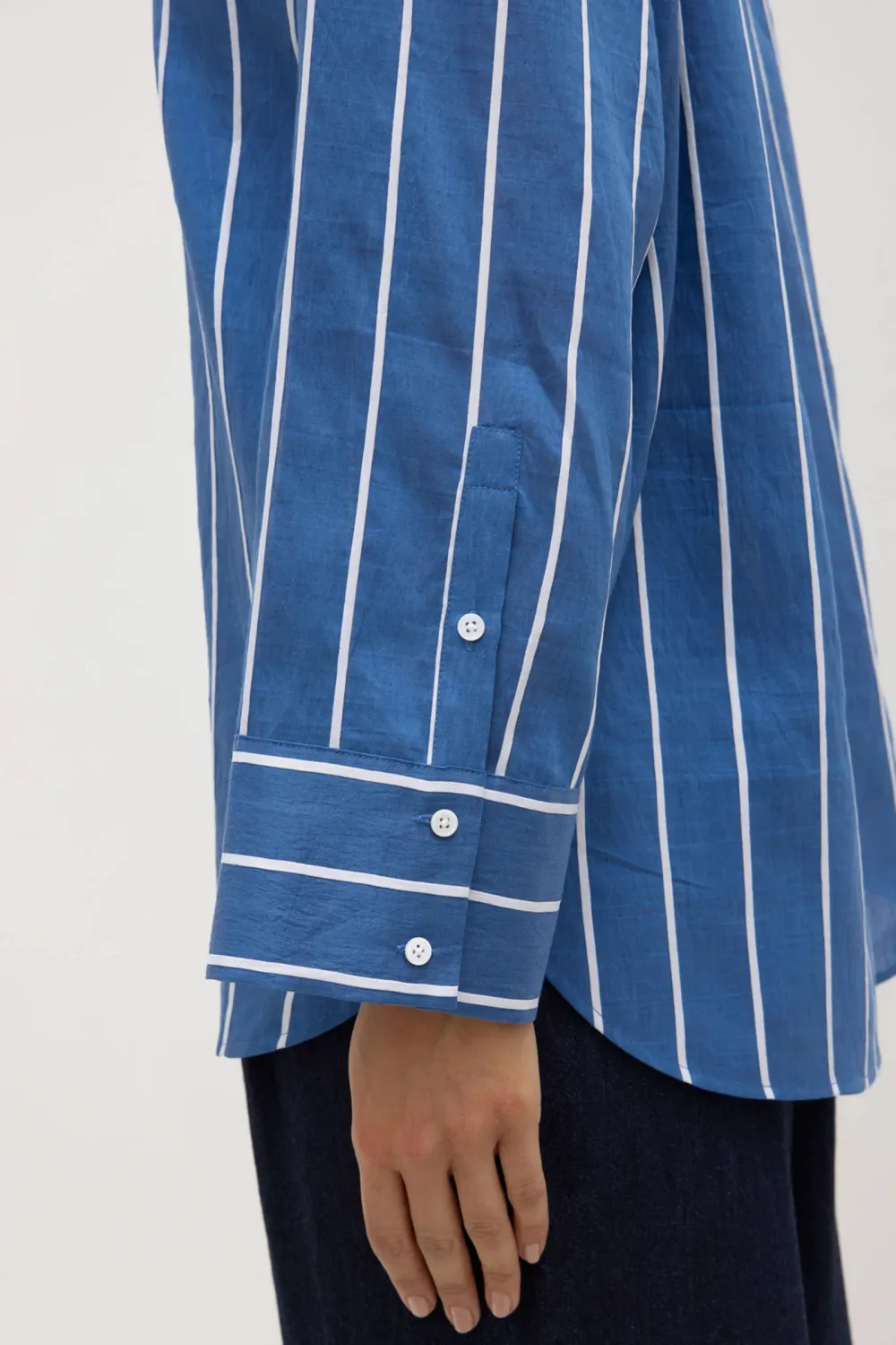 Linen Blend Loose Fitting Shirt