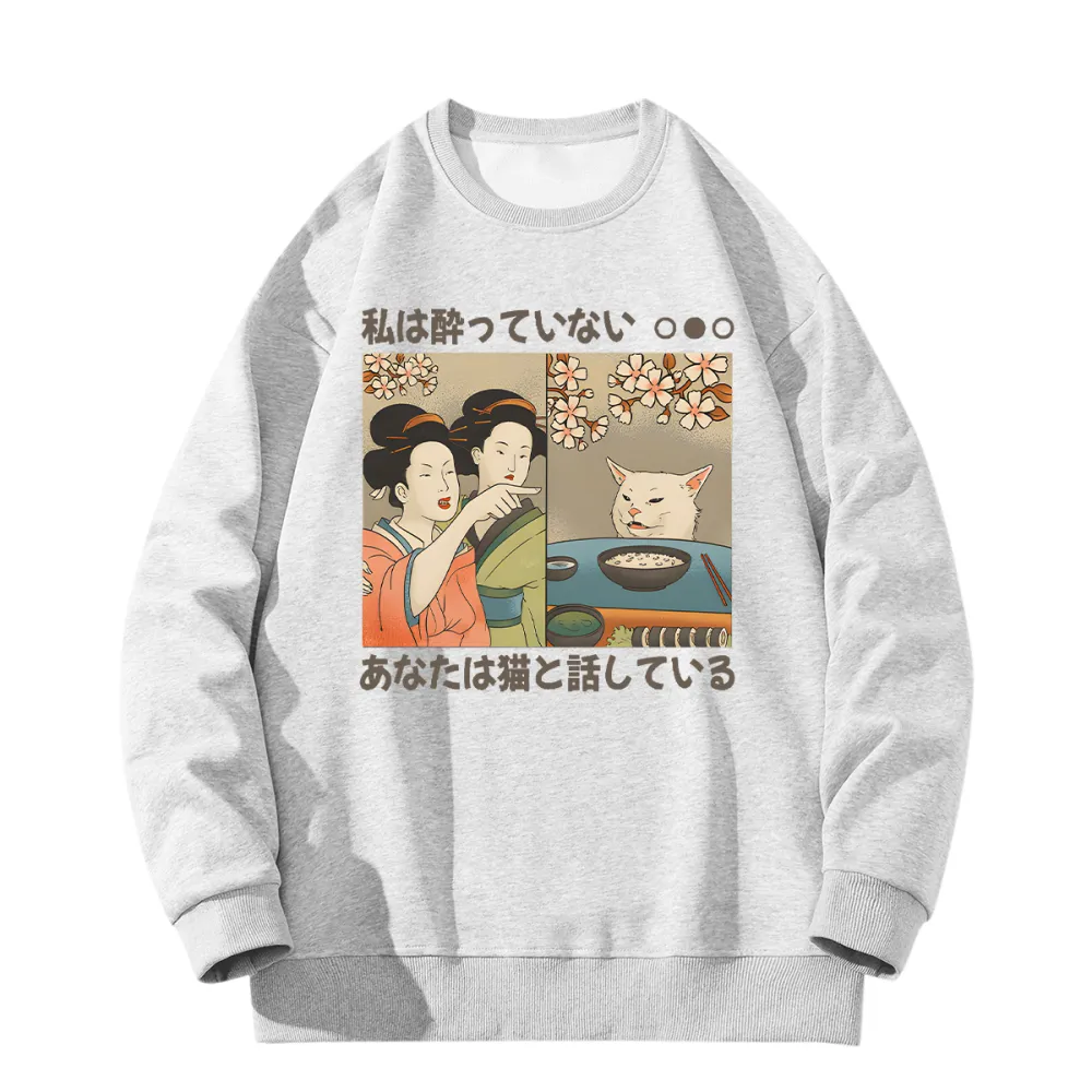 Women's Printed Round Neck Long Sleeve Sweatshirts