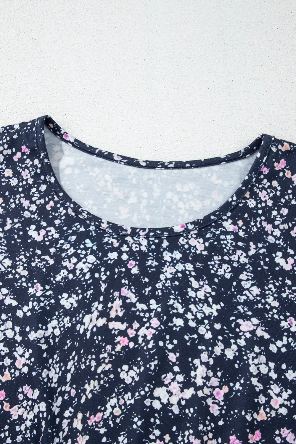 Floral Ruffled Patchwork Blouse