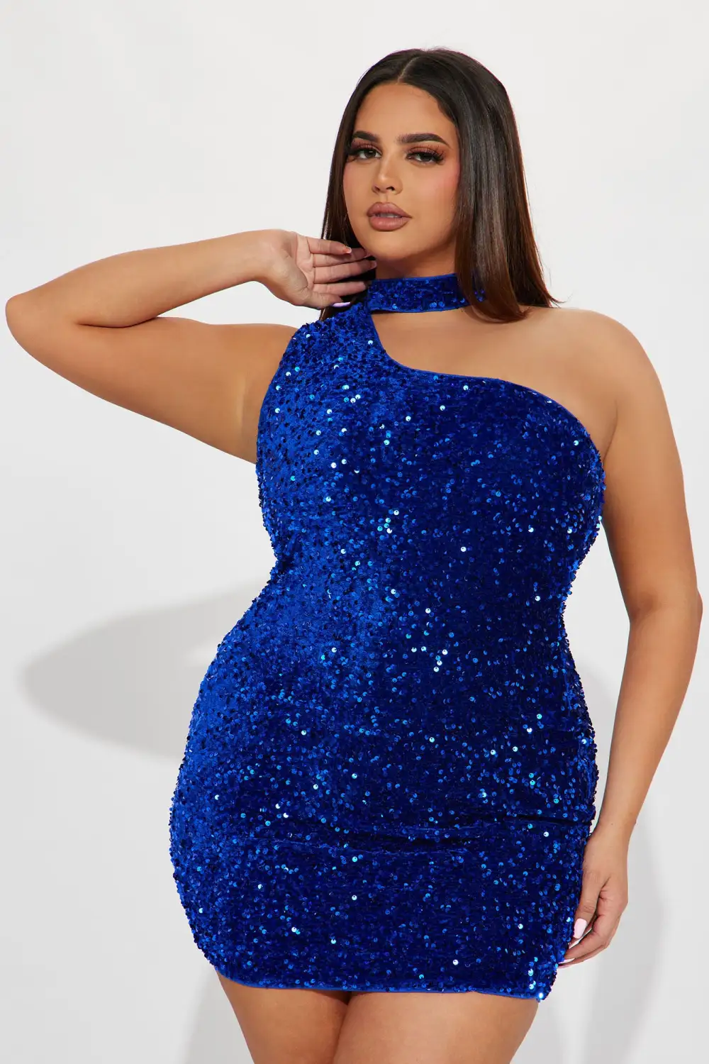 Mariel Sequin Mini Dress - Royal