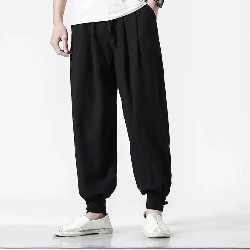 Men's Linen Blend Relaxed Joggers