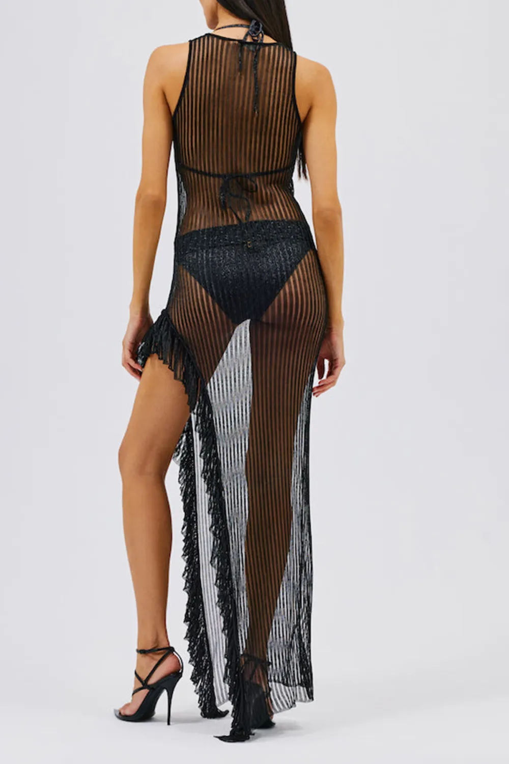 Sleeveless Maxi Dress-Black