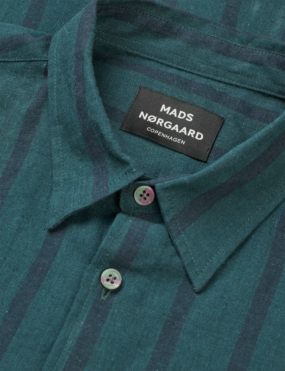 Men's Linen Blend Stripe Shirt