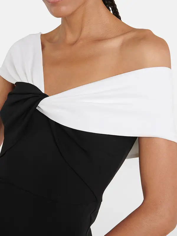 Skinny Sleeve Maxi Dress