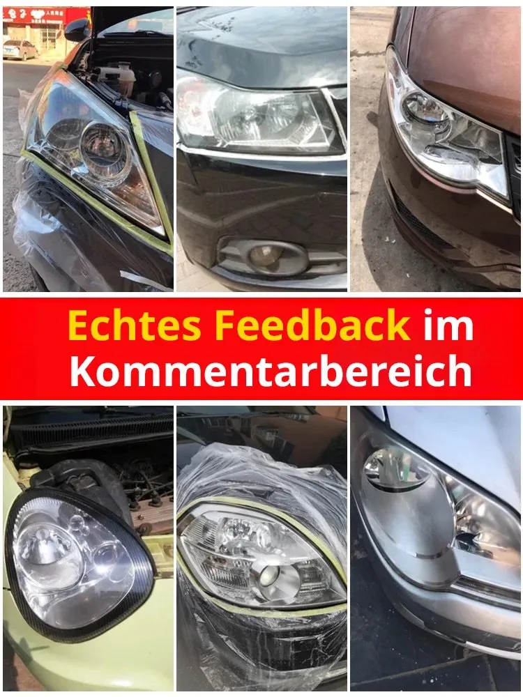 【5 Sekunden Renovierung】Flüssigkeit zur Renovierung und Reparatur von Autoscheinwerfern
