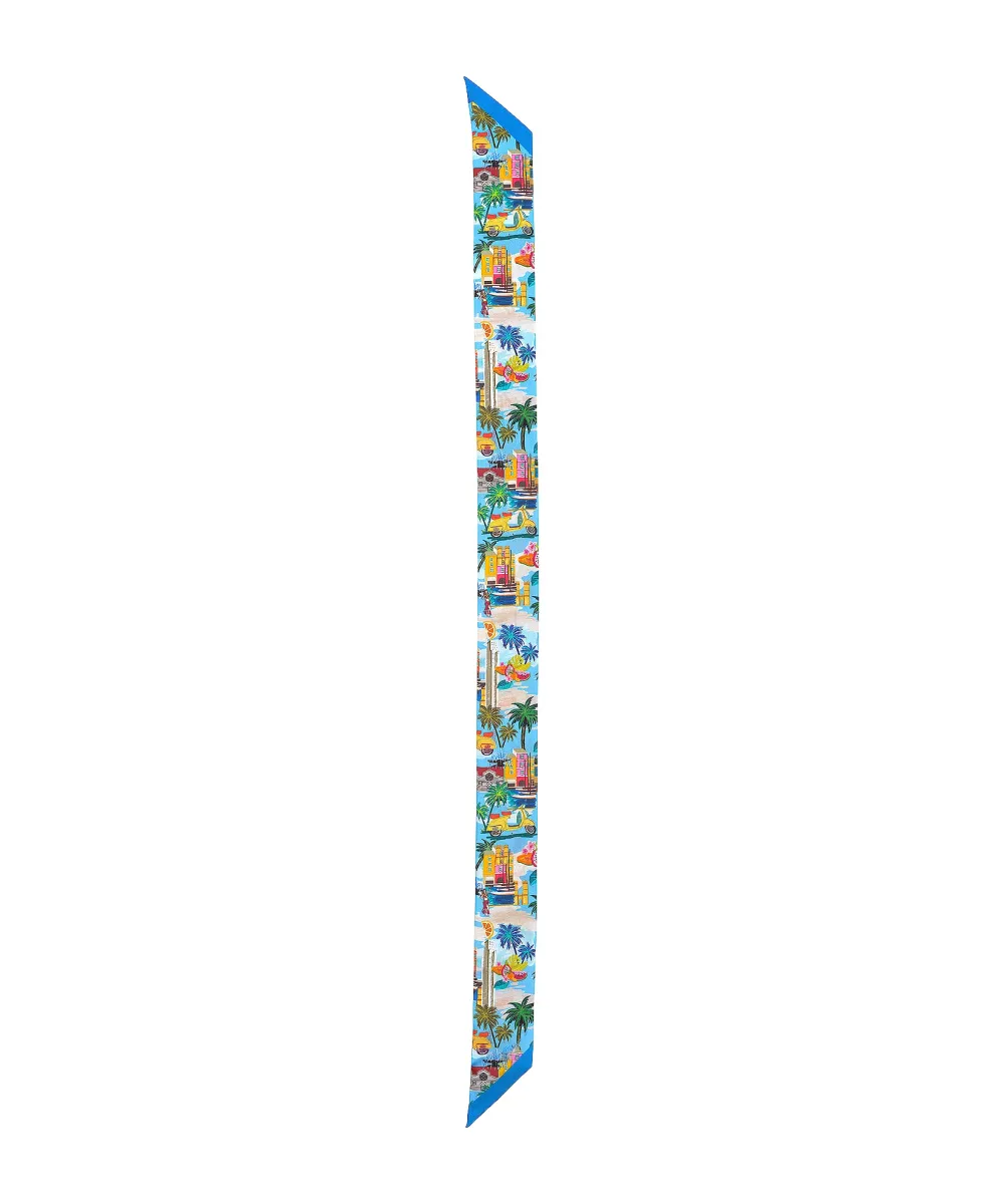 Art Graphic Casual Style Silk Ribbon Scarf