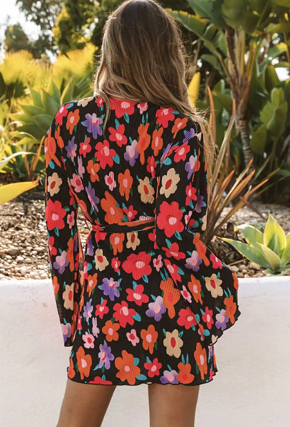 Soft Floral Midi Dress