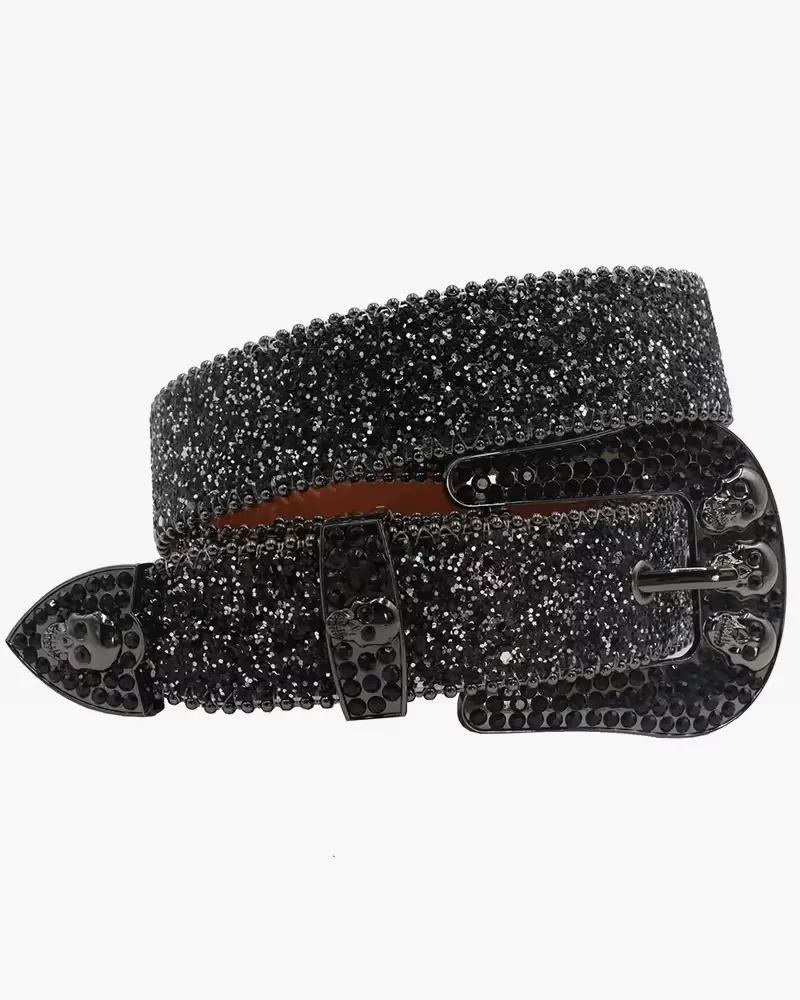 Minimal Rhinestone Accent Women's Belt