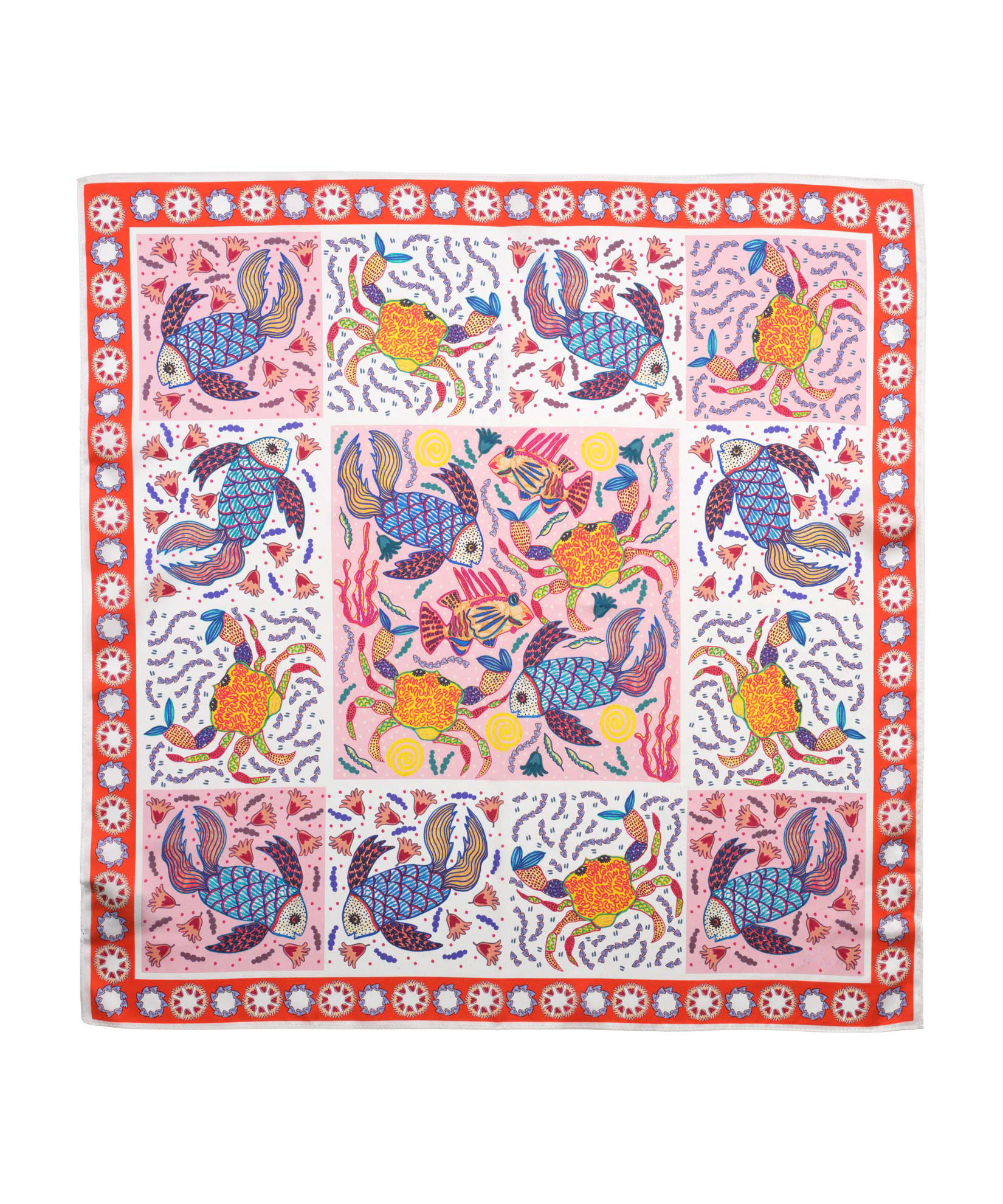 Nautical Design Daily Silk Bandana