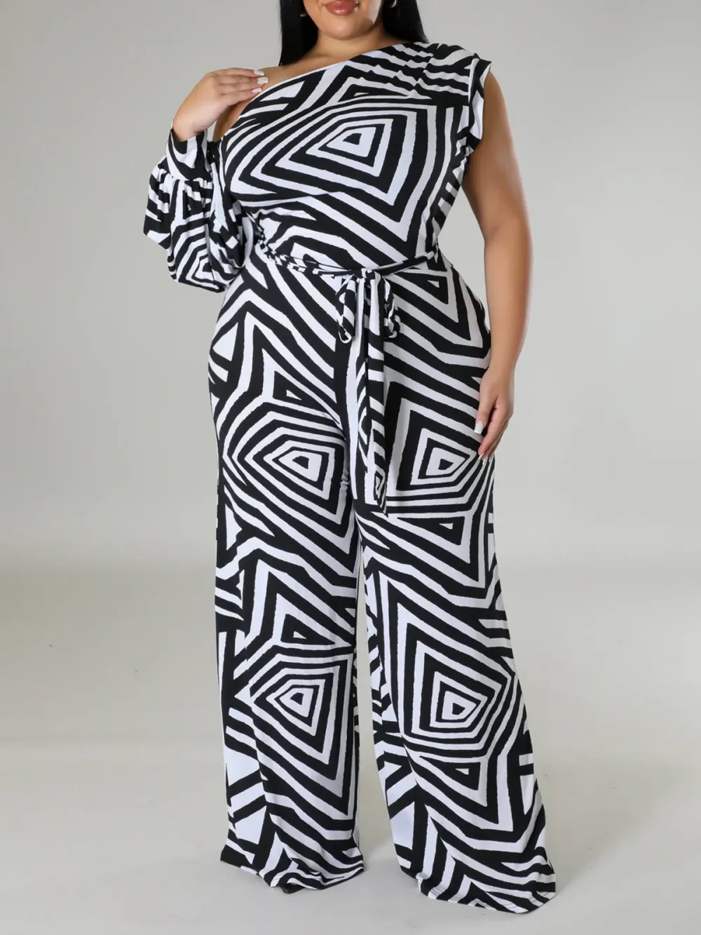 Print One-Piece Pants For Women In Large Fashion