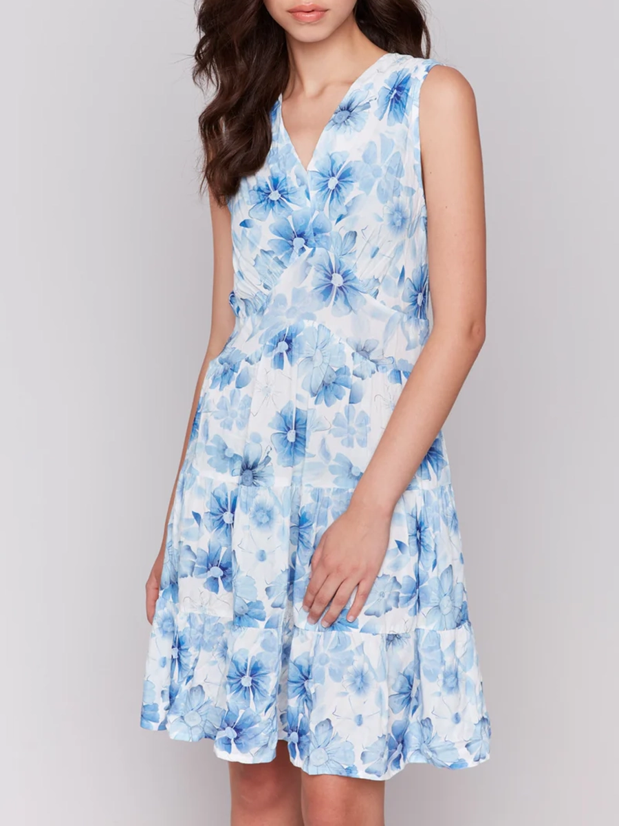 Abstract Print Fashion A-Line Dress