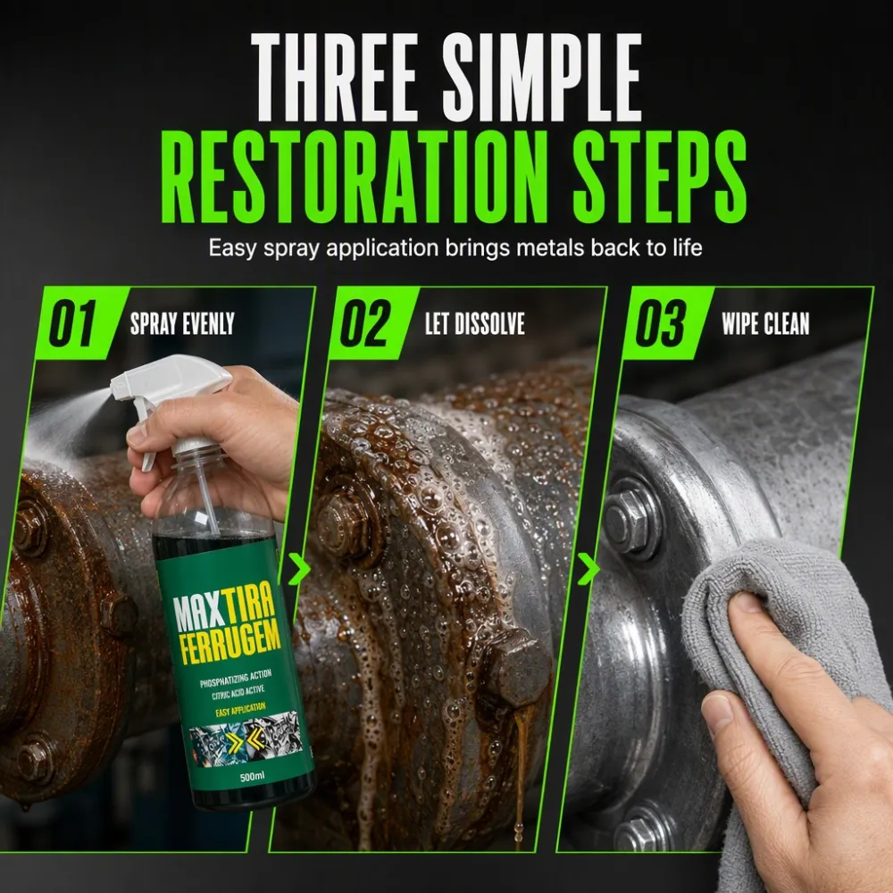 3 in 1 Rust Remover and Phosphating Agent for Metal Parts