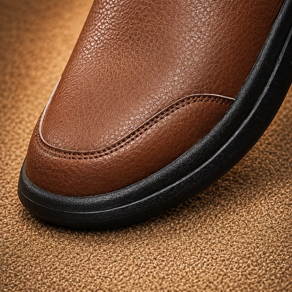 Lightweight Leather Slip Ons