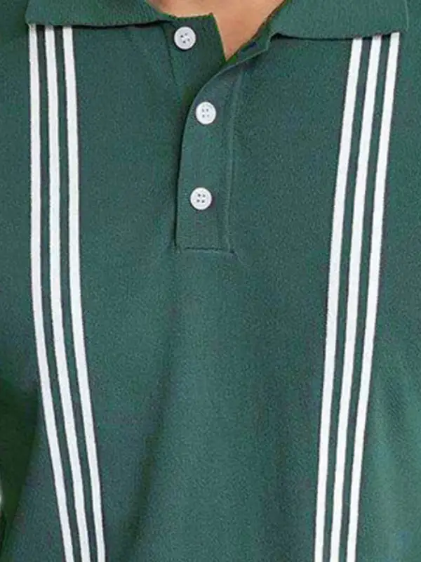 Slim Fit Striped Short Sleeve Shirt
