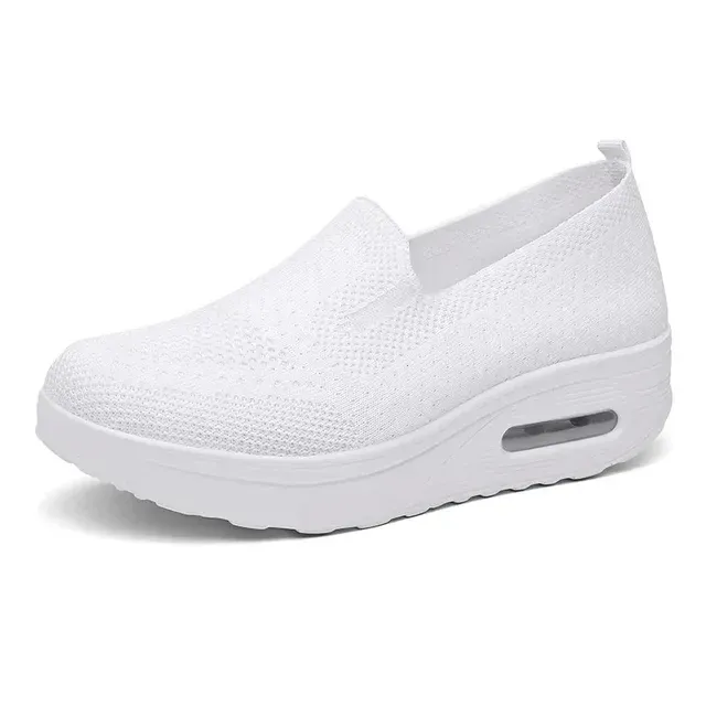 Air Cushion Slip-On Walking Shoes Platform Mesh Sneaker Sandals