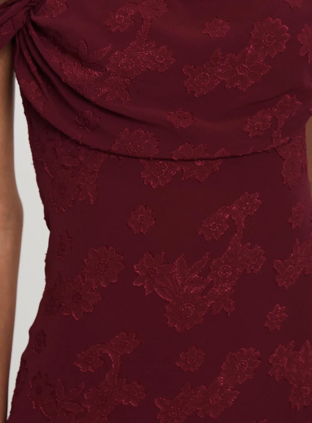 Delicate Detail Off Shoulder Maxi Dress