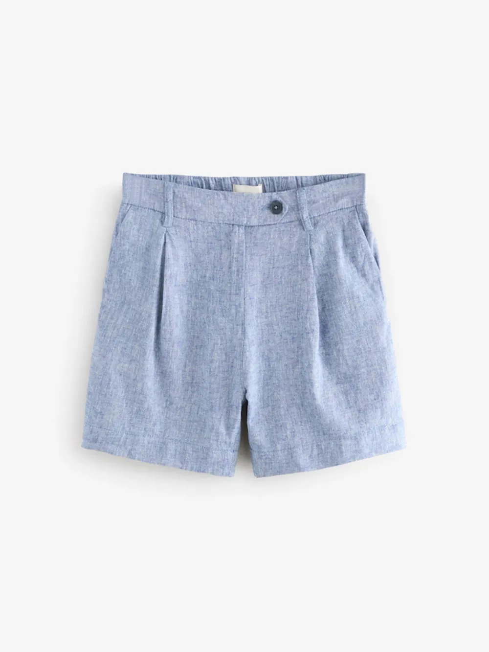 Simple Versatile Breathable Solid Color Linen Blend Shorts