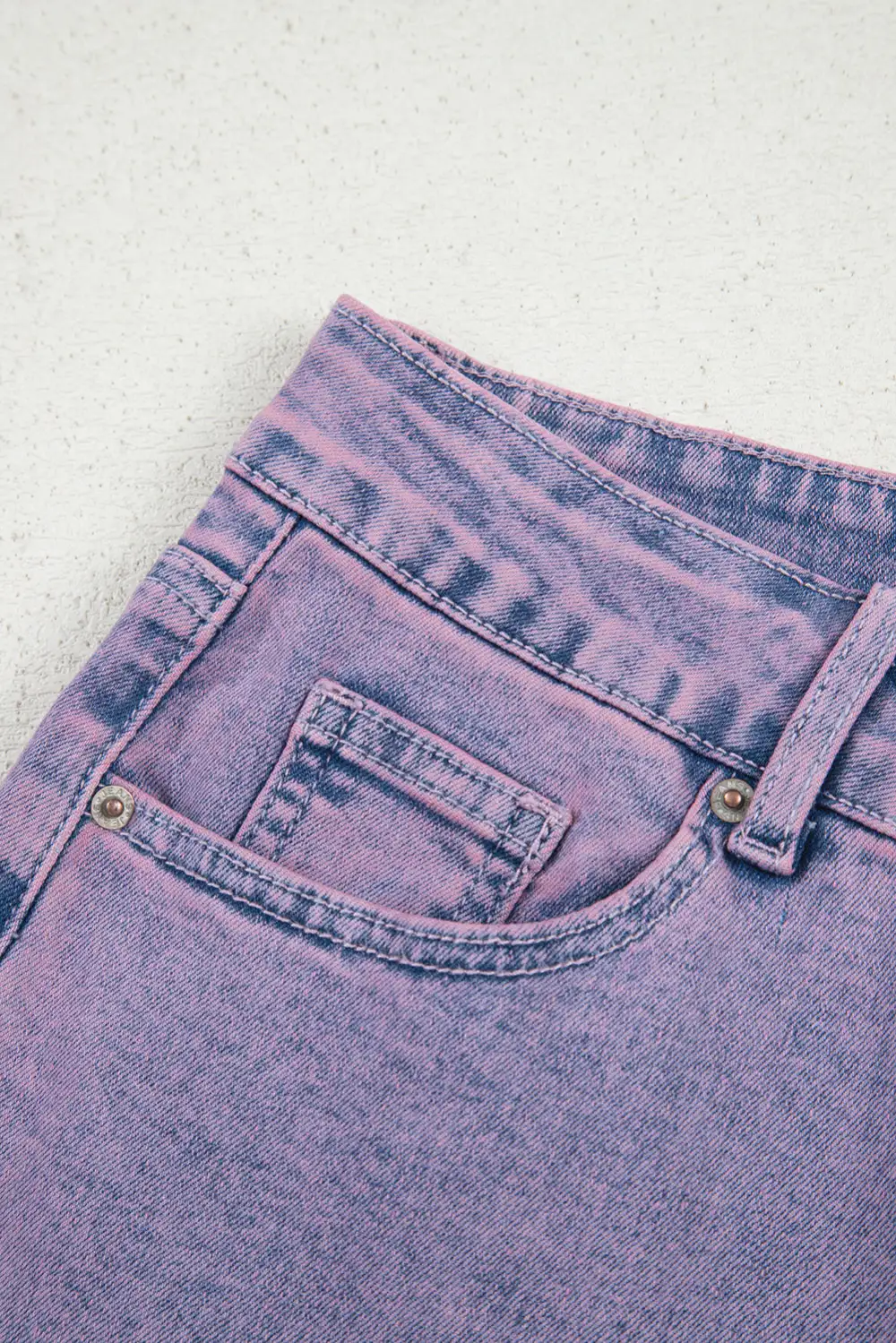 Petal Vintage Wash Frayed Hem Ankle Length Jeans
