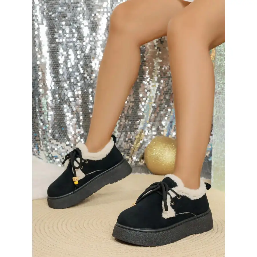 Round Toe Platform Boots