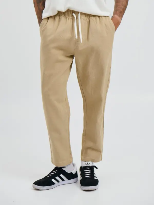 Simple And Comfortable Slim Sand Pant