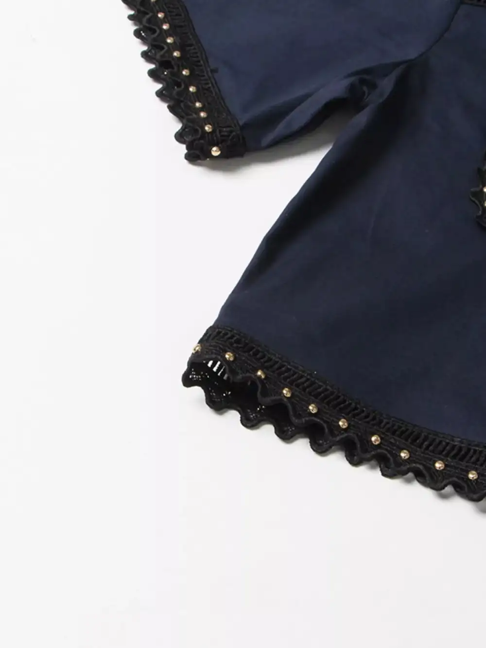 Comfort Button Front Short Sleeve Coordinated Shorts