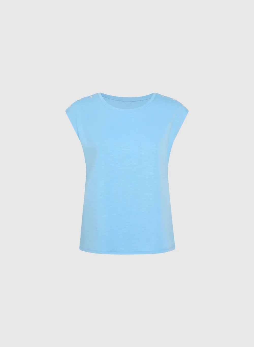 Solid Color Sleeveless T-Shirt