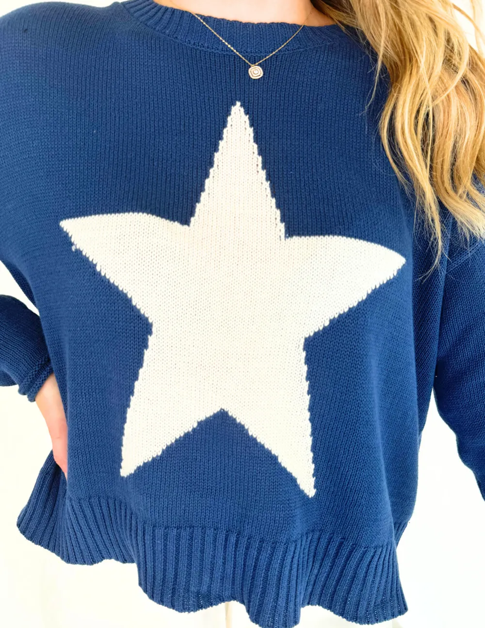 Z Supply Sienna Star Sweater - Midnight