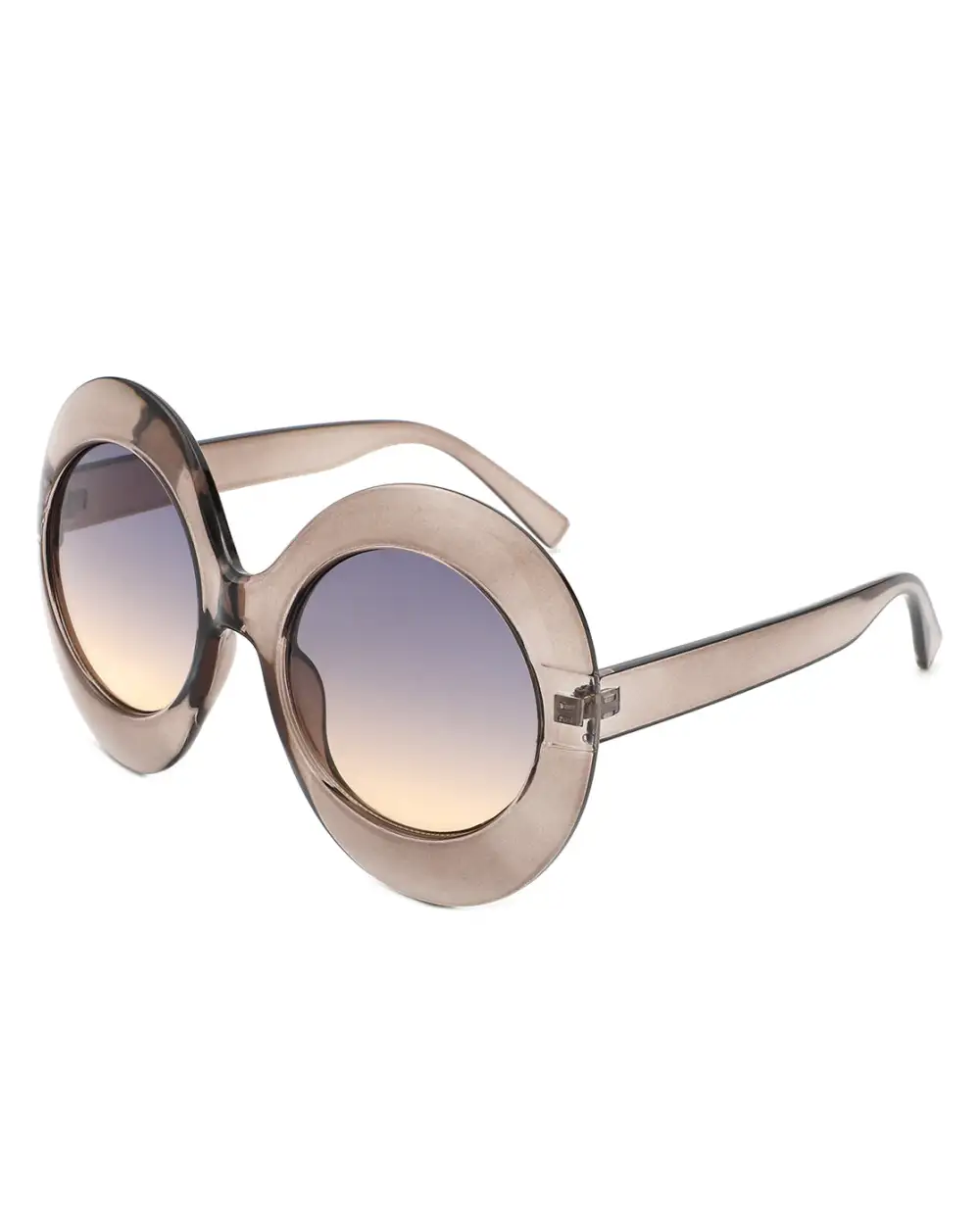 Lightweight Oval Round Frame Sunglasses