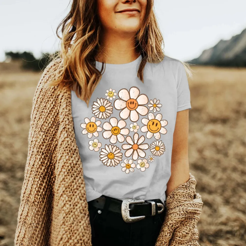 Retro Flowers Daisy Shirt