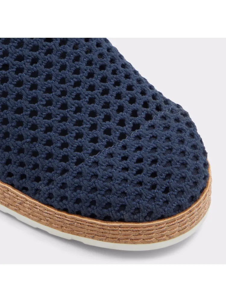 Navy Soft Comfortable Woven Textile Shoes