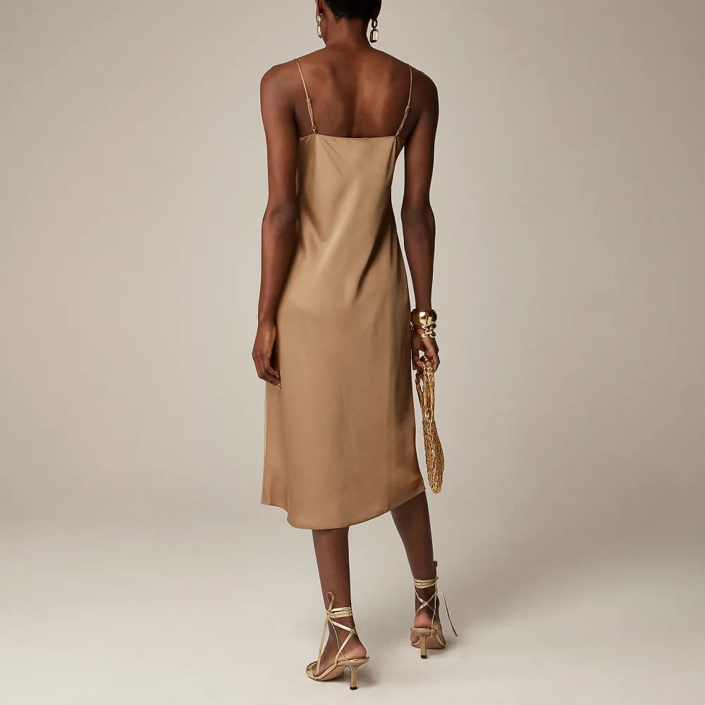 slip dress in luster charmeuse