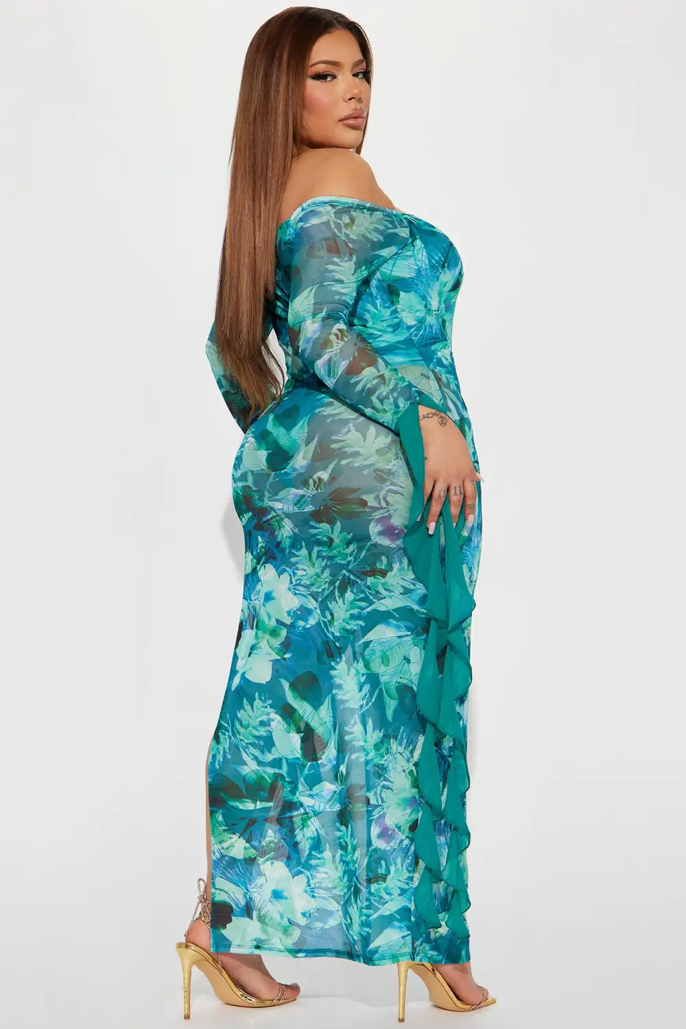 Tattiana Maxi Dress - Blue/combo