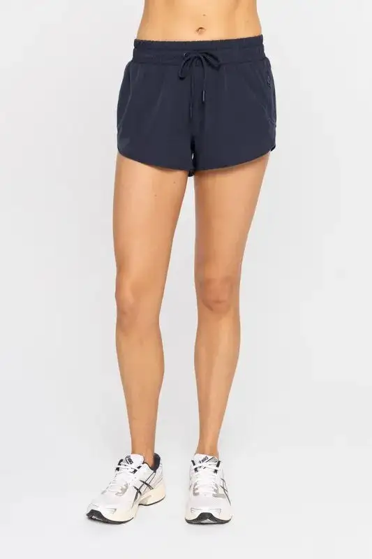 Relaxed Drawcord Mini Shorts