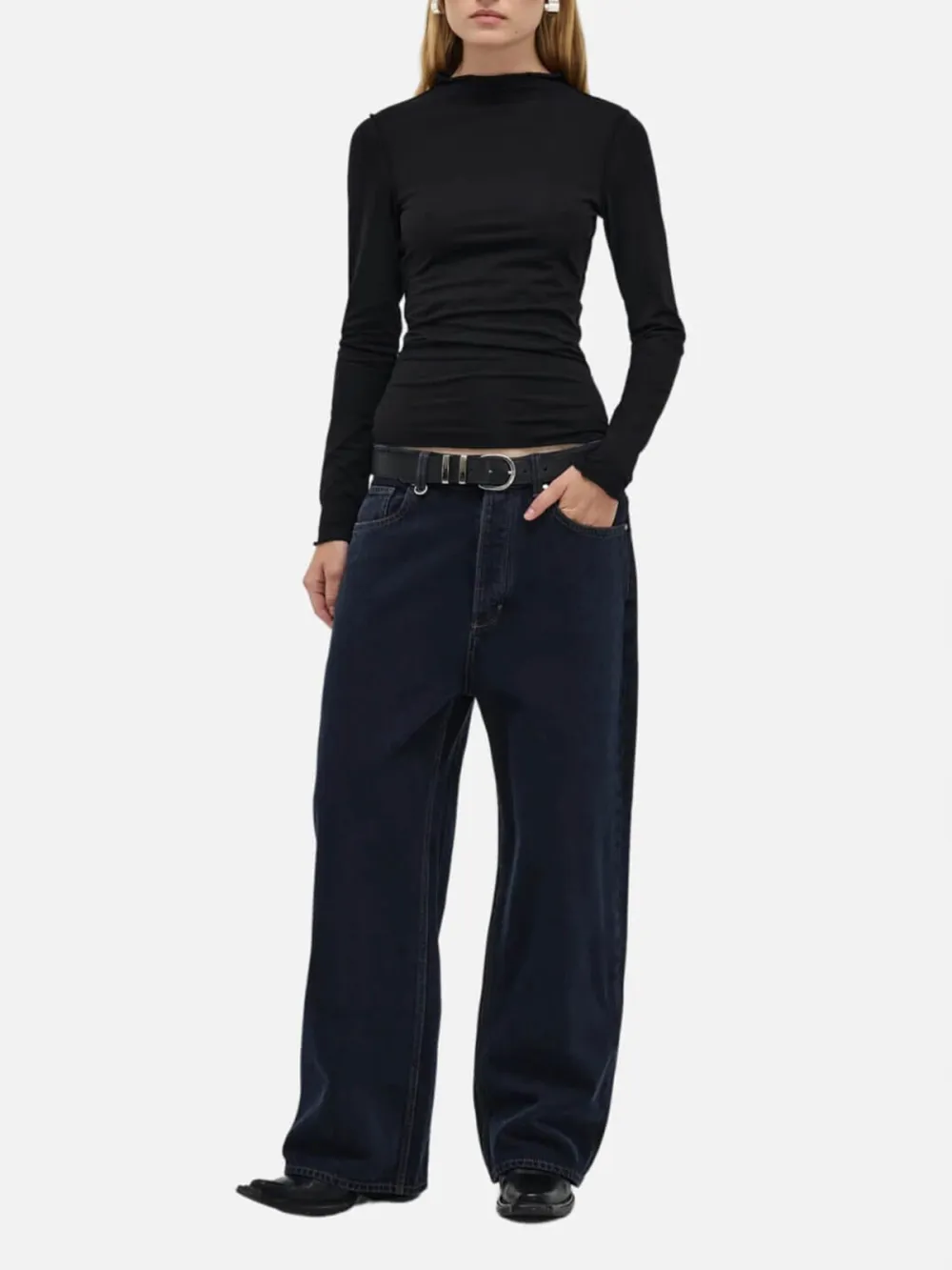 Low-Rise Straight Jeans