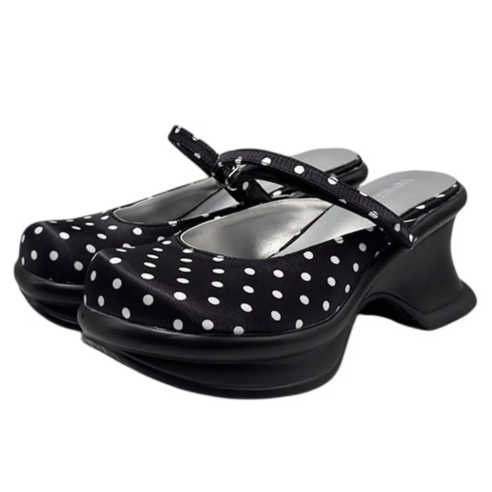 Trend Victim Polka Dot Platform Sandals