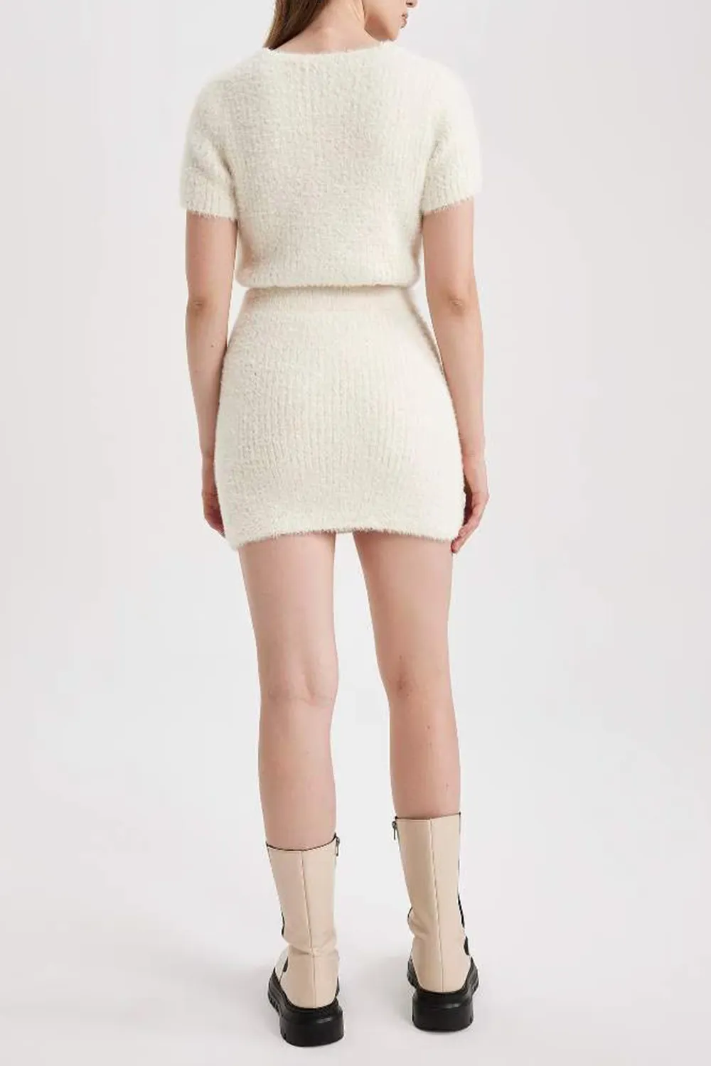 Fit Knitwear Mini Skirt