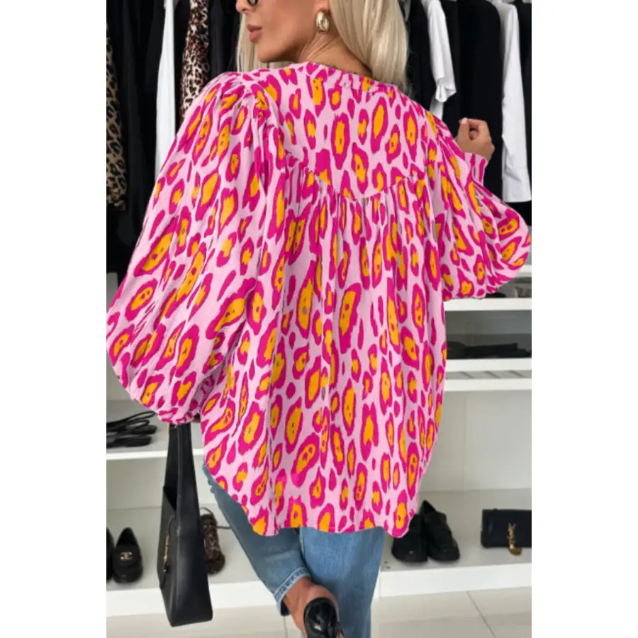 Cozy Leopard Button Up Button Up Shirt