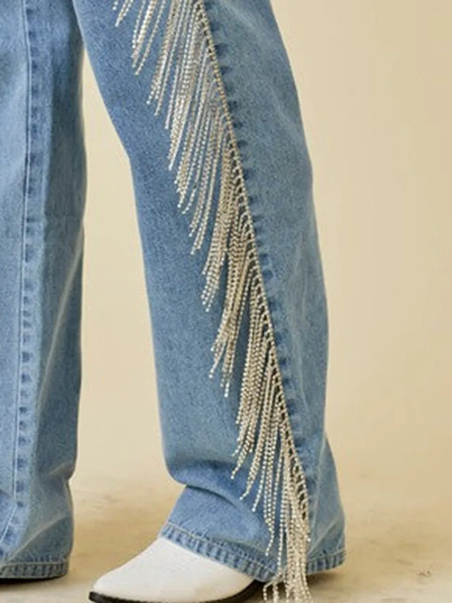 Broadway Rhinestone Denim Jeans