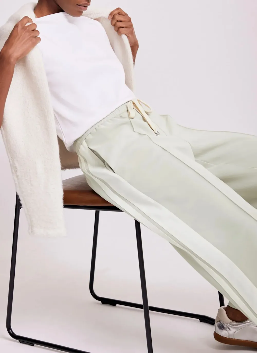 Casual Style Stripe Trousers