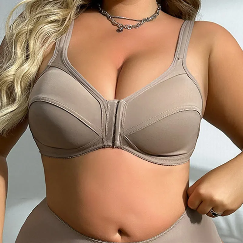 Seamless Front Buckle Full Wireless Bra