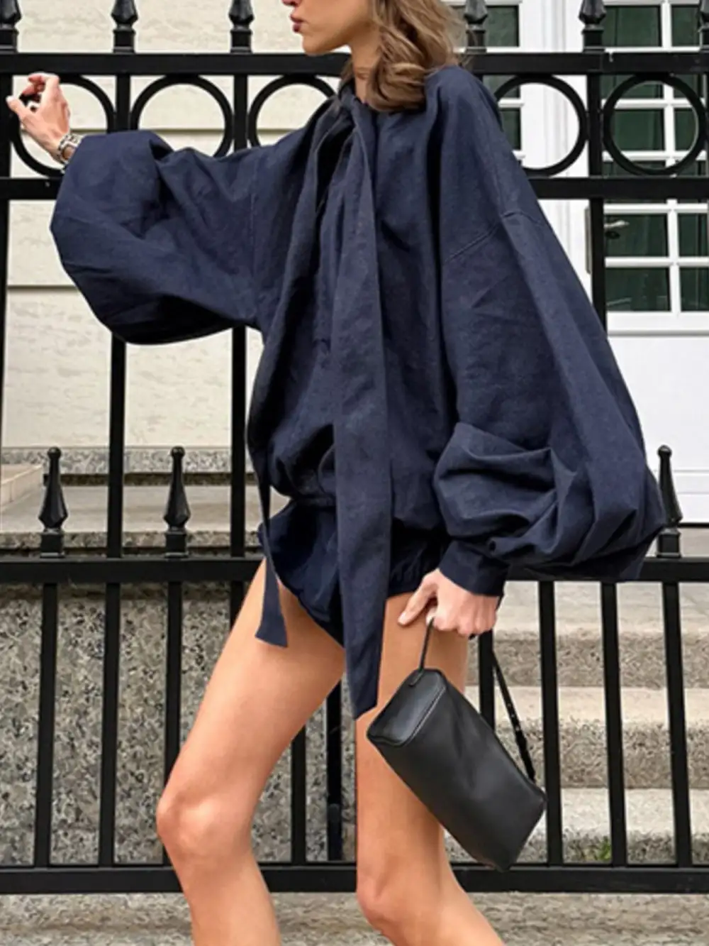 Everyday Denim Tie Jumpsuit