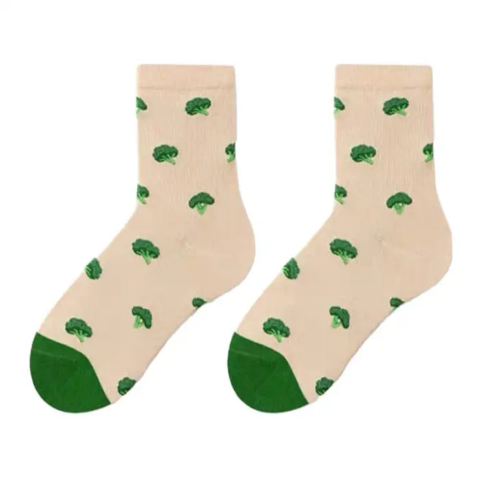 Broccoli Pattern Socks