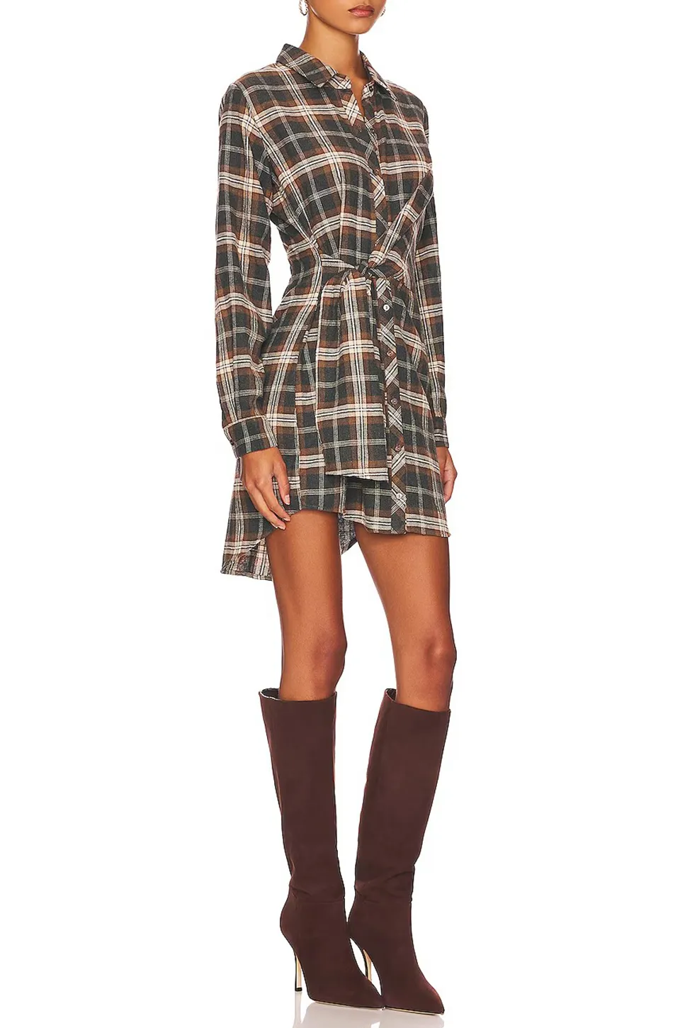 Lapel Mini Dress