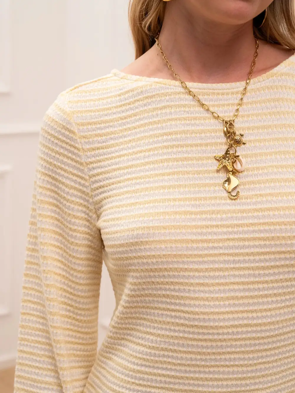 Wrapfront Mini Long Sleeve Crochet Dress