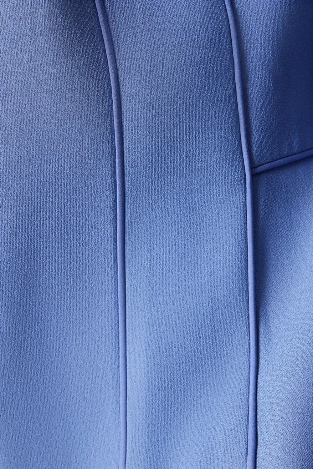 Crepe Textured Jacket With Piping And Seams