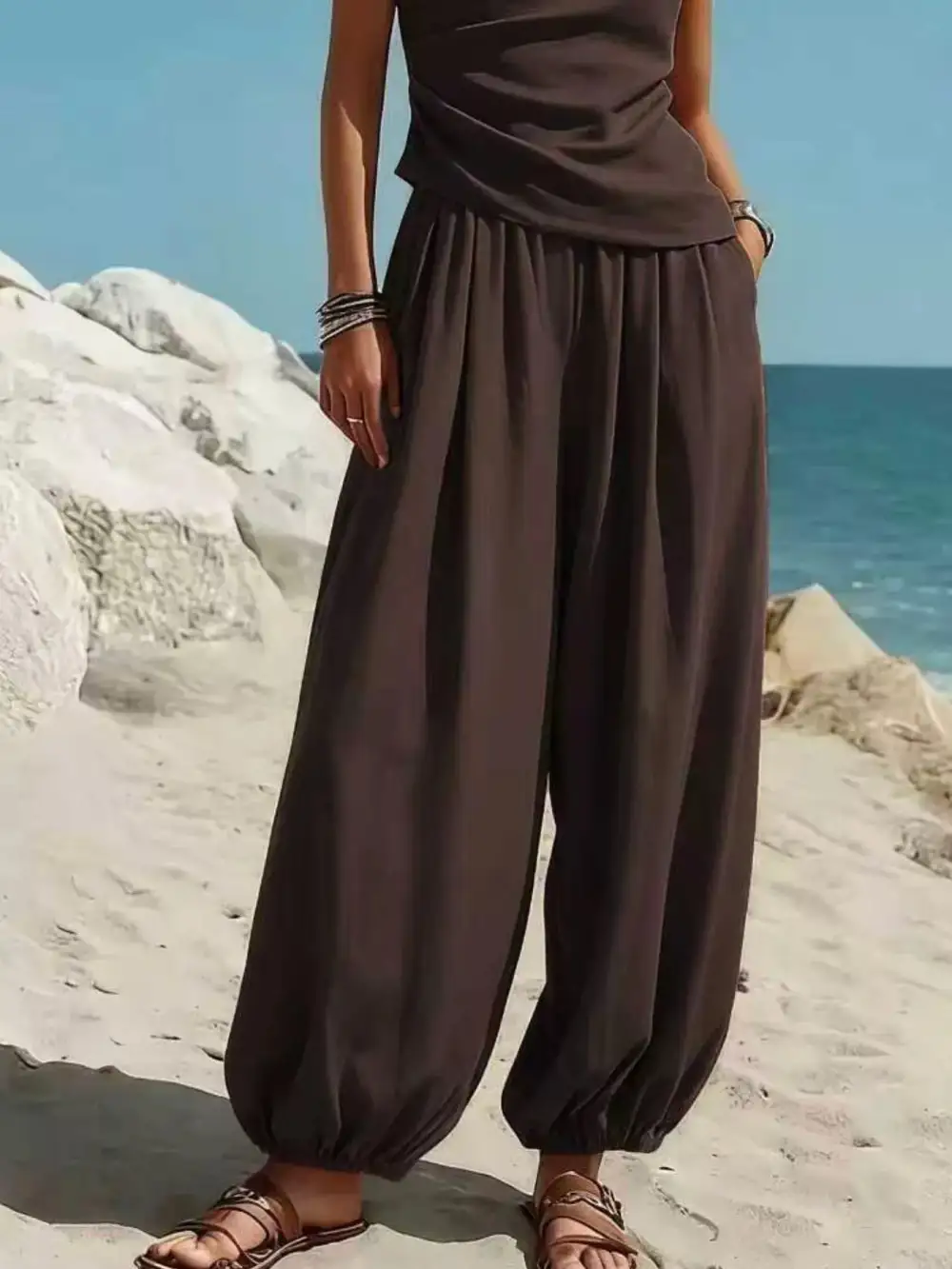 Wide Leg Shoulder Jumpsuit