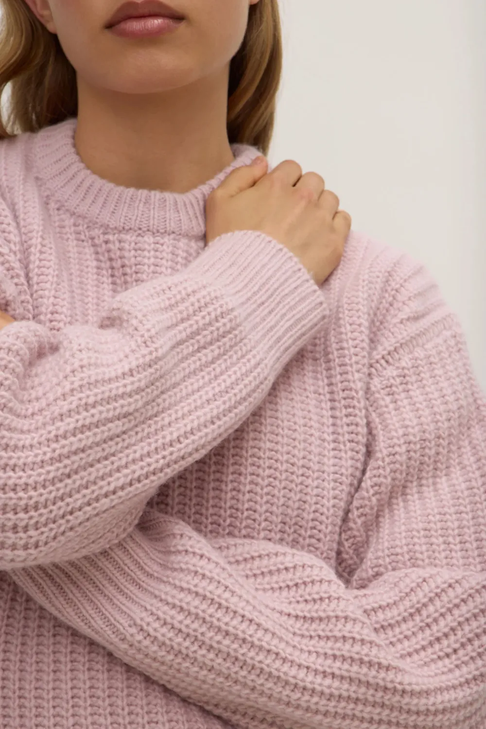 Thick Round Neck Knitted Sweater